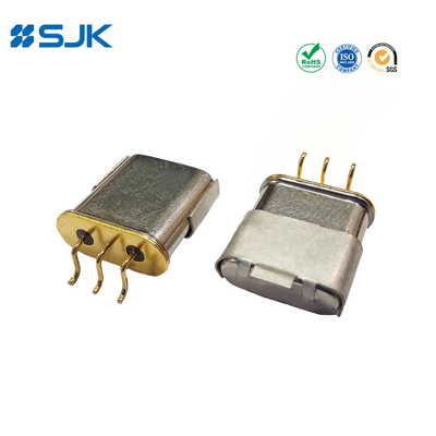SMD Tipo 3 Pins 49TMJ Filtro de cristal 10,7MHz Espaçamento entre canais 12,5KHz 3dB ± 3,75KHz Largura de banda