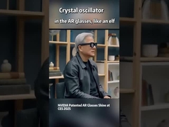 Oscilador de cristal usado em óculos AR