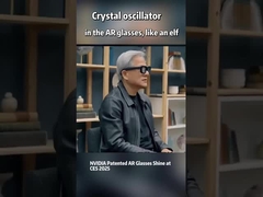Oscilador de cristal usado em óculos AR